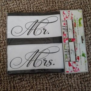 Mr. And Mrs. Chair sashes for wedding